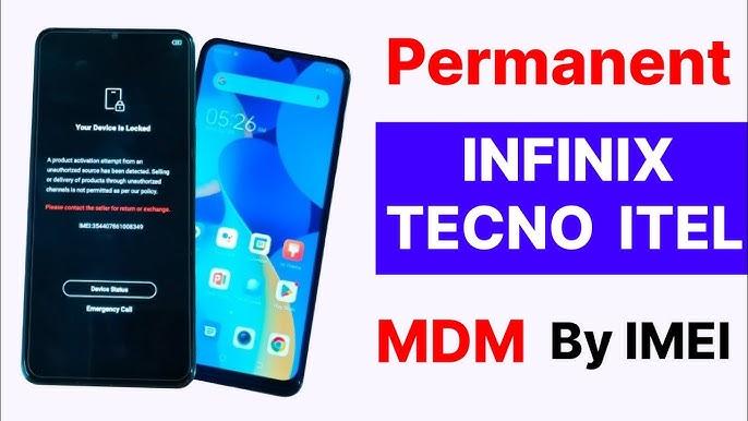 Tecno/iTel/Infinix ONLY MDM Remove Permanent Unlock By Imei + Foto do Bloqueio LENTO [Payjoy não Suportado]