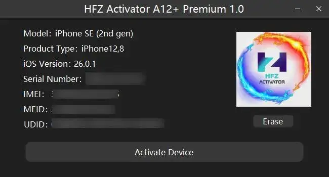 OFFER HFZ Activator A12+ Premium Windows Tool BYPASS NO SIGNAL (A12 All Models)
